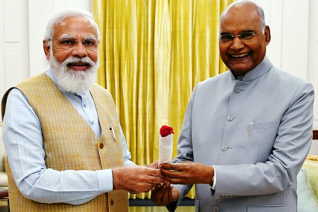 PM Modi bid farewell to President Kovind